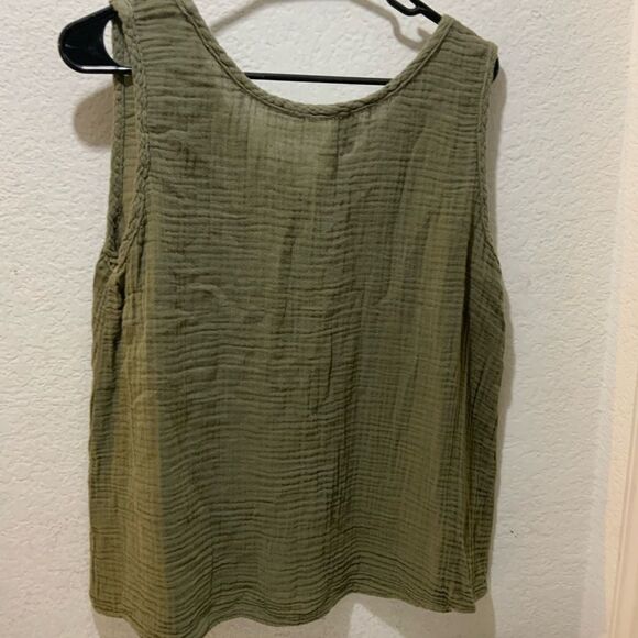 Michael Stars Tammy Easy Tank olive size S - Picture 7 of 11